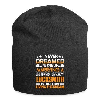Locksmith Marrying A Super Sexy Locksmith - Jersey Beanie - charcoal grey - Front