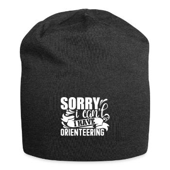 Orienteering I Can't I Have Orienteering - Jersey Beanie - charcoal grey - Front
