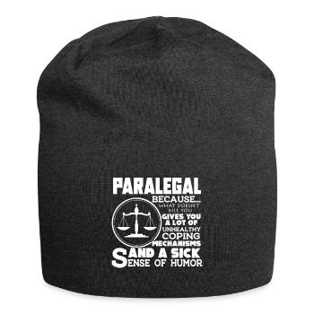 Paralegal Paralegal Sense Ogf Humor - Jersey Beanie - charcoal grey - Front