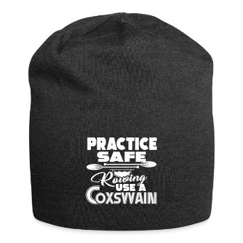 Rowing Practice Safe Rowing - Jersey Beanie - charcoal grey - Front