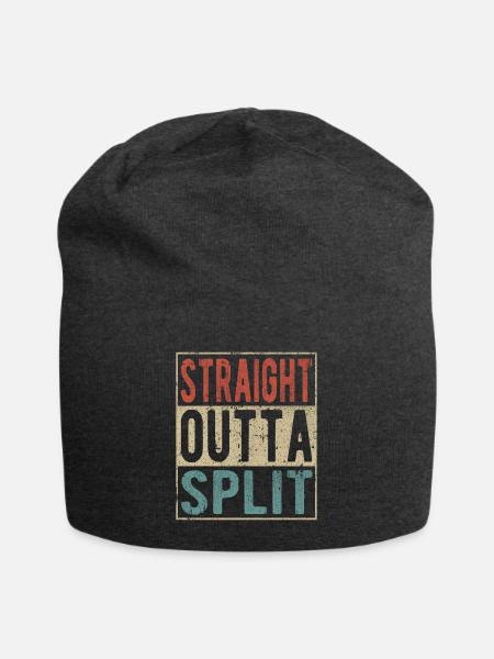 Geradeaus aus Split - Jersey-Beanie - Anthrazit