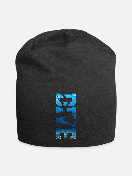 Tauchen Lustig Vintage Taucher Geschenk - Jersey-Beanie - Anthrazit