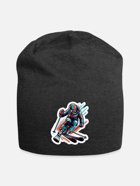 Skifahrer - Jersey-Beanie - Anthrazit