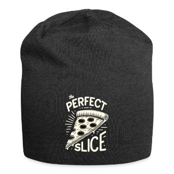 Lustiger Pizzaliebhaber Pizza-enthusiast - Jersey-Beanie - Anthrazit - Vorne