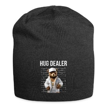 Gangster Hug Dealer Ours en peluche Drôle - Bonnet en jersey - charbon - Devant