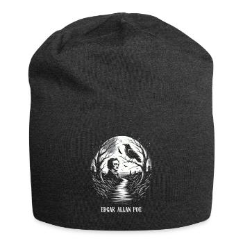 Edgar Allan Poe Fan, Classical Literature, - Jersey Beanie - charcoal grey - Front