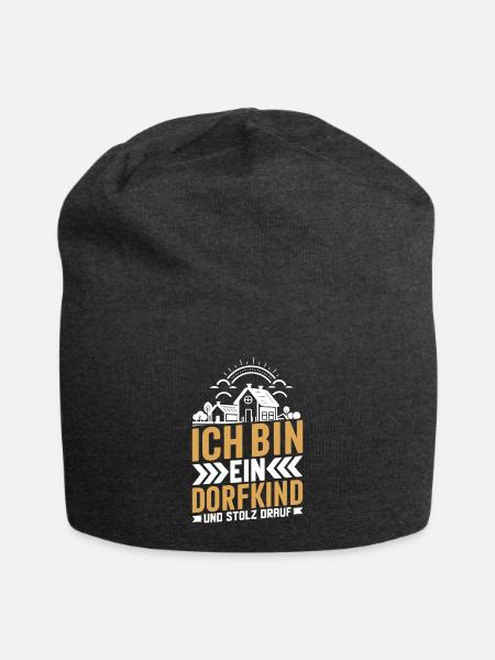 Ich Bin Das Dorfkind - Jersey-Beanie - Anthrazit