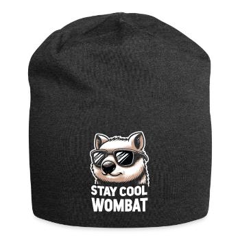 Se sentir Wombat-Tastic aujourd’hui - Wombat drôle - Bonnet en jersey - charbon - Devant