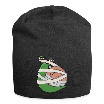 Mummy Snail - Jersey Beanie - charcoal grey - Front
