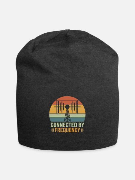 Amateurfunker Verbunden Durch Frequenz - Jersey-Beanie - Anthrazit