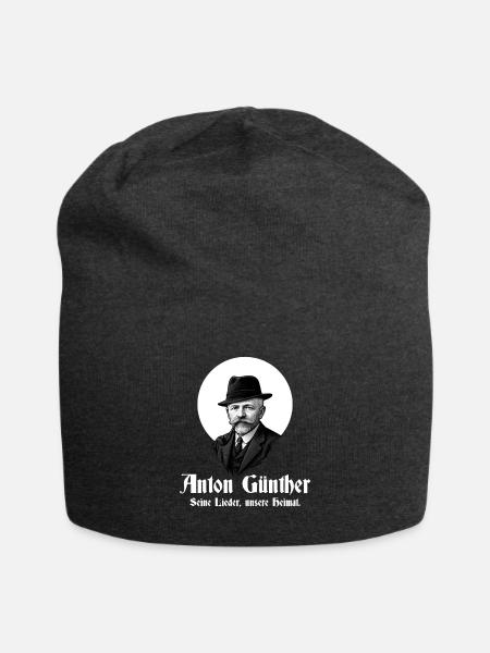 Anton Guenther seine lieder - Jersey-Beanie - Anthrazit