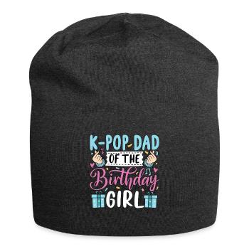 K-Pop Dad Of The Birthday Girl - Jersey Beanie - charcoal grey - Front