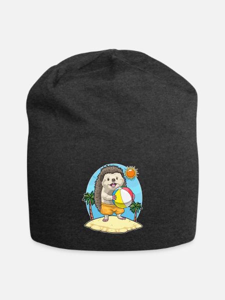 Igel Strand Wasserball Sommer - Jersey-Beanie - Anthrazit