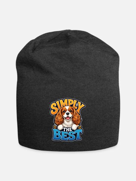 Kavallerier King Charles Spaniel - Jersey-Beanie - Anthrazit