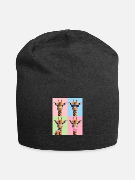 Giraffen Giraffe - Jersey-Beanie - Anthrazit