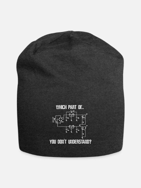 Elektriker - Welchen Teil hast du nicht verstanden - Jersey-Beanie - Anthrazit