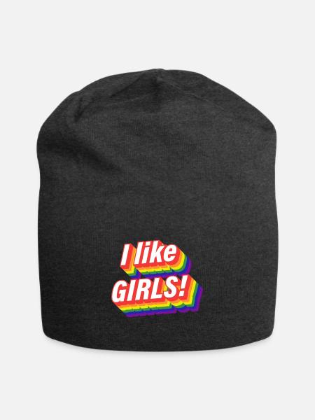 Lesbisch LGBT Homosexualität Mädchen - Jersey-Beanie - Anthrazit