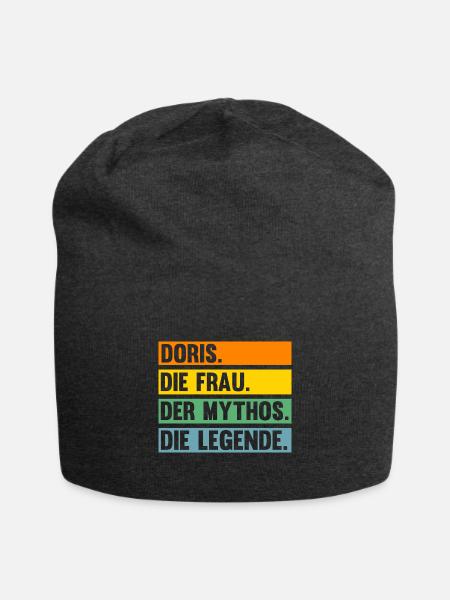 Doris - Jersey-Beanie - Anthrazit