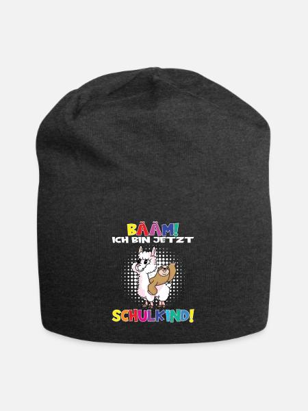 Bääm! Ich Bin Jetzt Schulkind Einschulung - Jersey-Beanie - Anthrazit