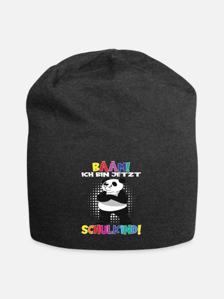 Bääm! Ich Bin Jetzt Schulkind Einschulung - Jersey-Beanie - Anthrazit