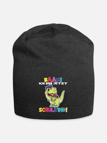 Bääm! Ich Bin Jetzt Schulkind Einschulung - Jersey-Beanie - Anthrazit