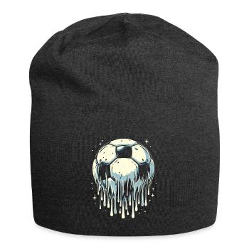 Melting Football - Jersey Beanie - charcoal grey - Front