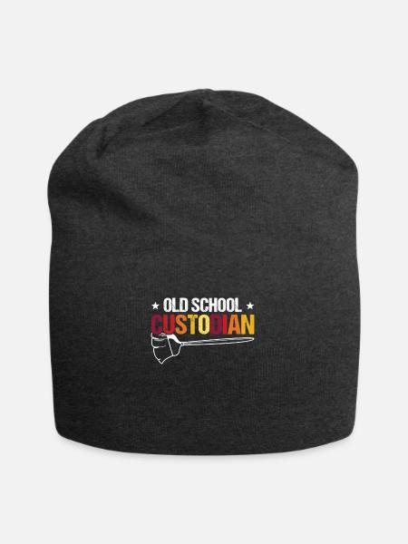 Hausmeister Der Alten Schule - Jersey-Beanie - Anthrazit