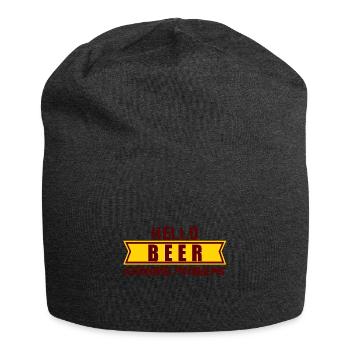 Hello BEER goodbye problems, hallo Bier tschüs Pro - Jersey-Beanie - Anthrazit - Vorne