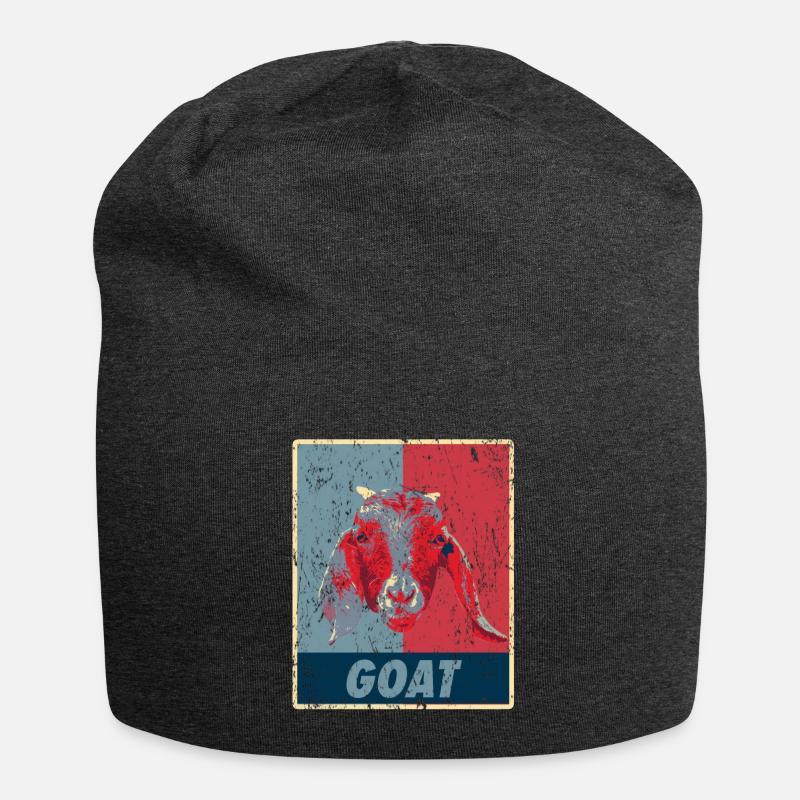 Ziege Retro - Jersey-Beanie - Anthrazit