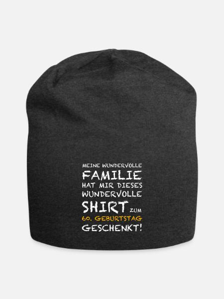 Die Überraschung zum 60. Geburtstag - Jersey-Beanie - Anthrazit