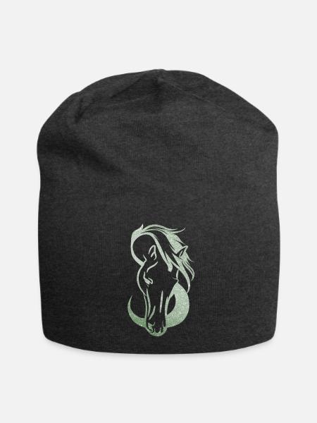 Silhouette Pferd Unendliche Liebe - Jersey-Beanie - Anthrazit