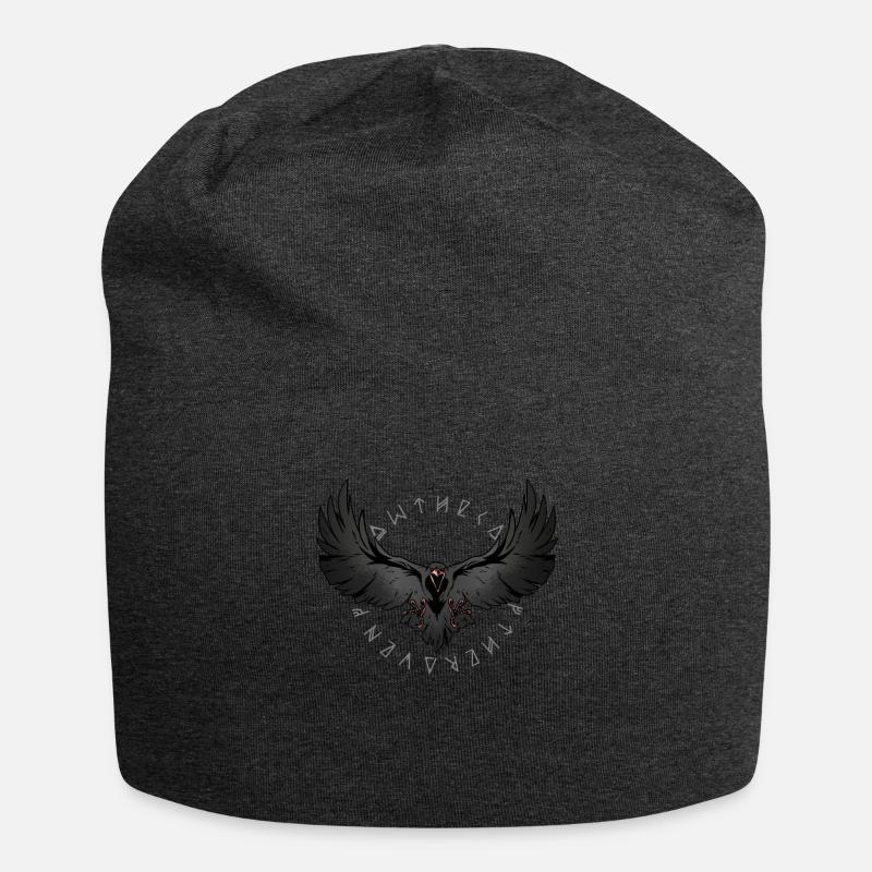 Odins Raben Runen Wikinger - Jersey-Beanie - Anthrazit