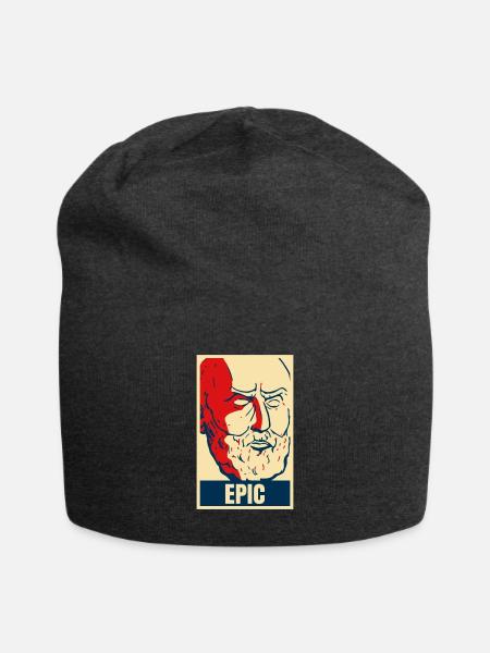 Stoiker Epiktet Zitate sind episch. - Jersey-Beanie - Anthrazit