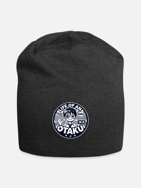 Das Leben eines Otaku - Jersey-Beanie - Anthrazit