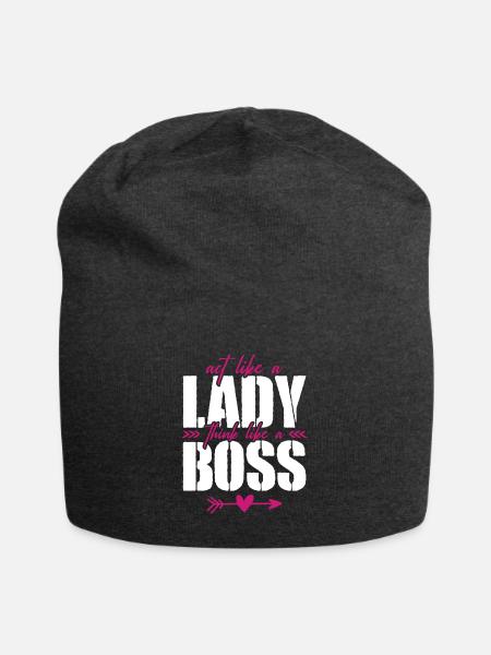 Frauenrechte Lady Boss Chefin - Jersey-Beanie - Anthrazit