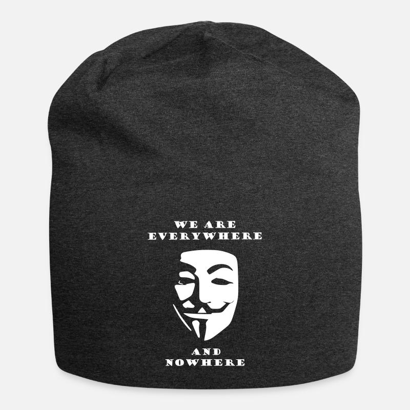 Anonymous everywhere - Jersey-Beanie - Anthrazit