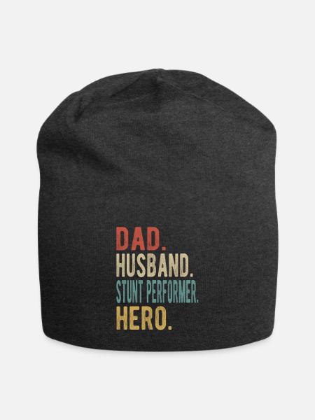 Stuntman Papa Ehemann Held - Jersey-Beanie - Anthrazit