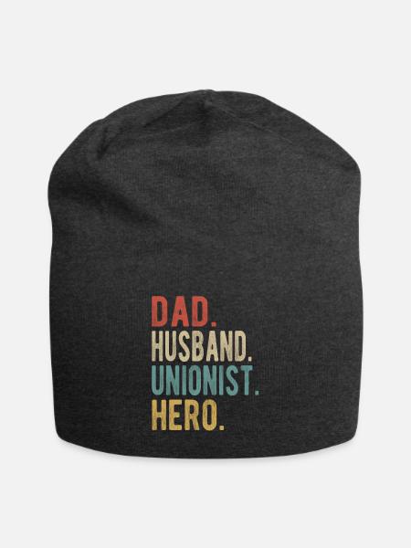Gewerkschafter Papa Ehemann Held - Jersey-Beanie - Anthrazit