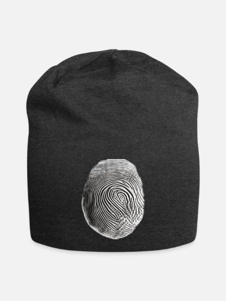 Fingerprint black - Jersey-Beanie - Anthrazit