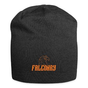pub hunting saying falconry - Jersey Beanie - charcoal grey - Front
