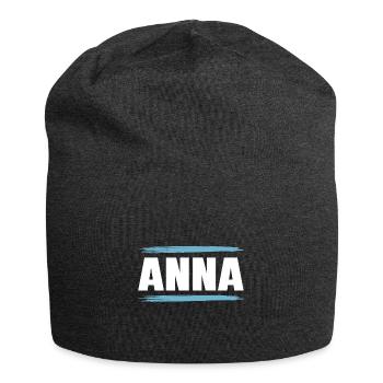Anna - Jersey-Beanie - Anthrazit - Vorne
