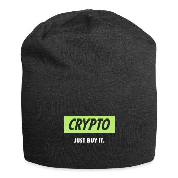 Crypto - Just buy it | White - Jersey-Beanie - Anthrazit - Vorne