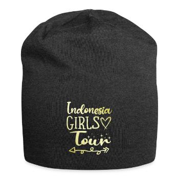 Tournée des filles en Indonésie - Bonnet en jersey - charbon - Devant