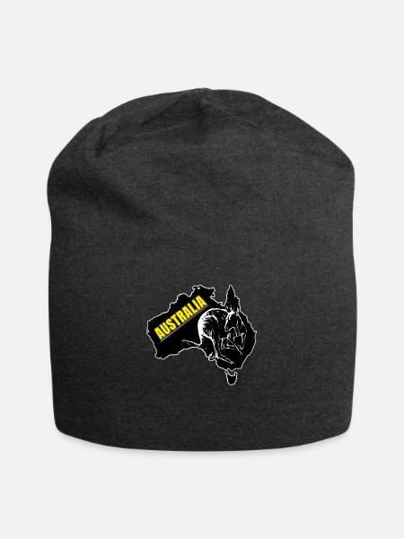 AUSTRALIEN (Känguruh) - Jersey-Beanie - Anthrazit