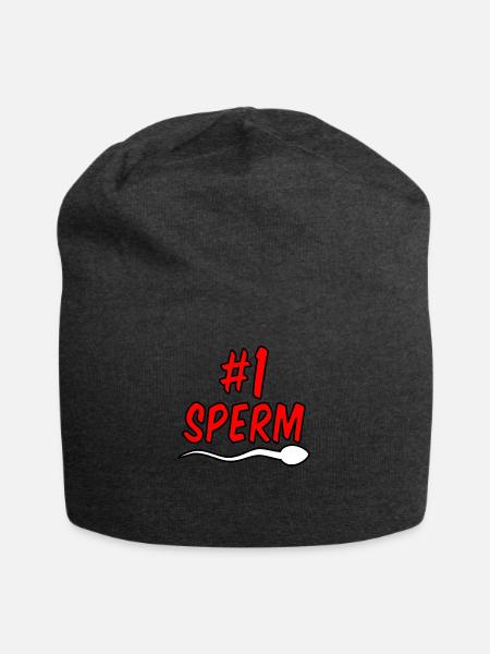 Nr 1 Sperma - Jersey-Beanie - Anthrazit