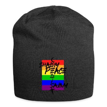 Peace Shalom Salam Coexist - Jersey Beanie - charcoal grey - Front