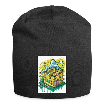 Es rappelt im Karton - Jersey-Beanie - Anthrazit - Vorne