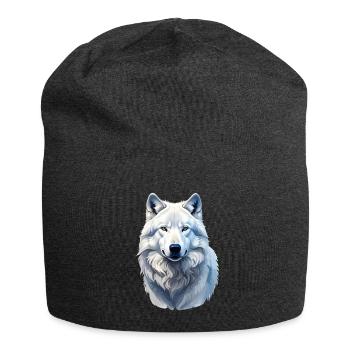 Loup arctique - Bonnet en jersey - charbon - Devant