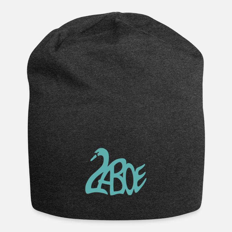 Laboe Schwan türkis - Jersey-Beanie - Anthrazit