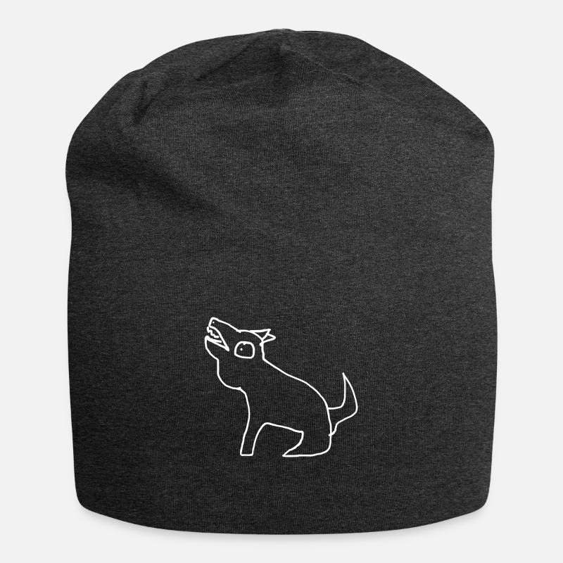 Wolf Tier - Jersey-Beanie - Anthrazit